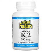 Заказать Natural Factors Vitamin K-2 100 мкг 60 капс