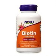 Заказать NOW Biotin 5000 мкг 60 вег капс