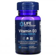 Заказать Life Extension Vitamin D3 5000 60 софтгель