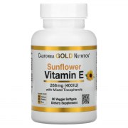 Заказать California Gold Nutrition Sunflower Vitamin E 90 вег капс